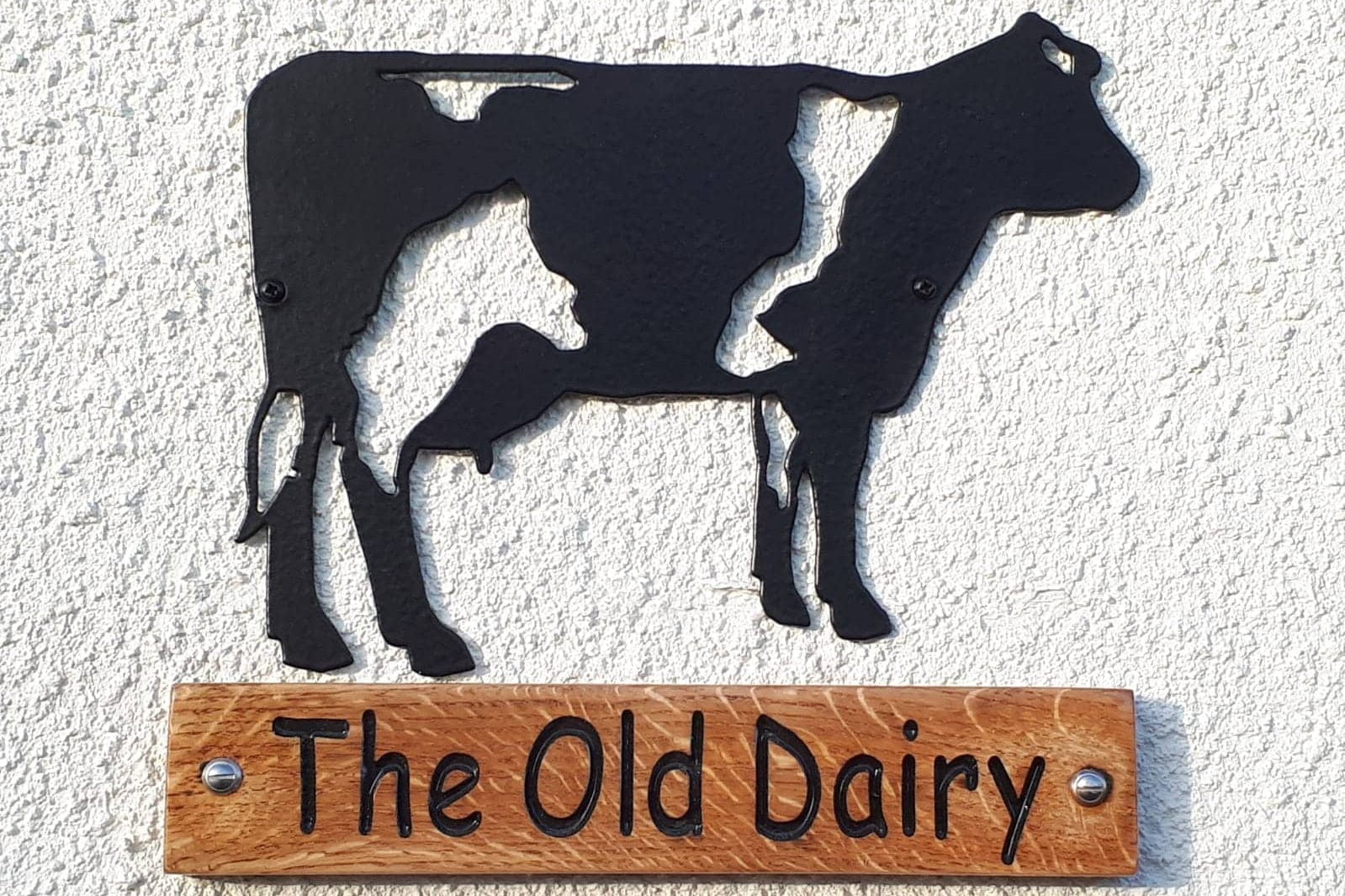 The Old Dairy Holiday Cottage Sign